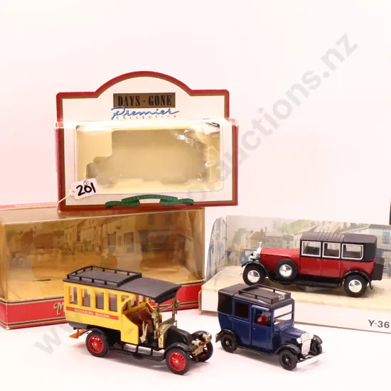 Assorted boxed days gone by models of yesteryear x 3