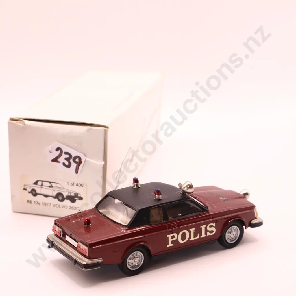 1/43  Rob Eddie Volvo 262C Police 1977 Image 1++