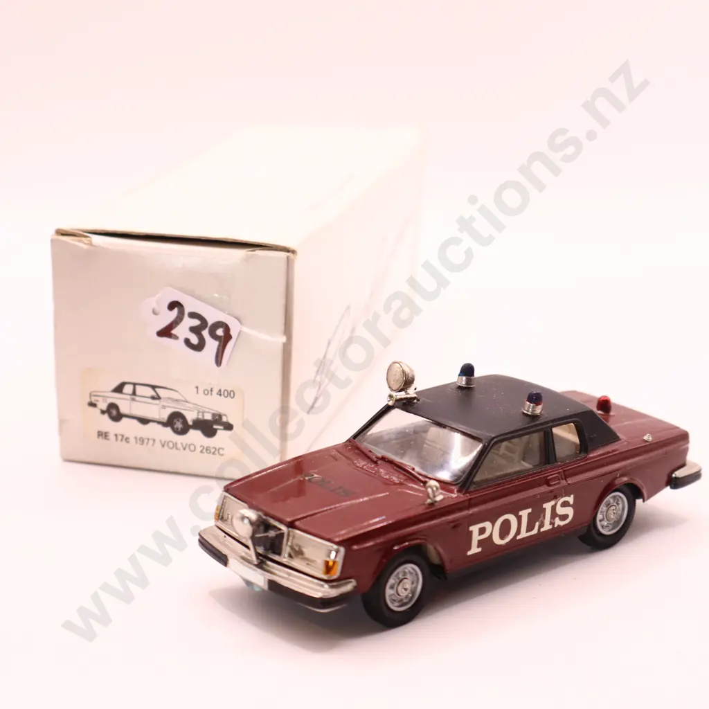 1/43  Rob Eddie Volvo 262C Police 1977 Image 1++