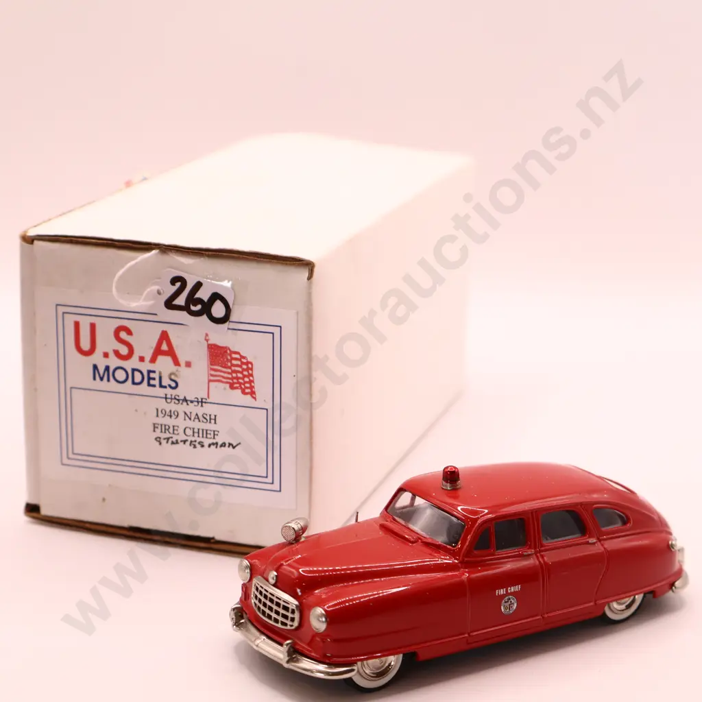 1/43  USA Models  1949 Nash Statesman  Fire Chief  Image 1++