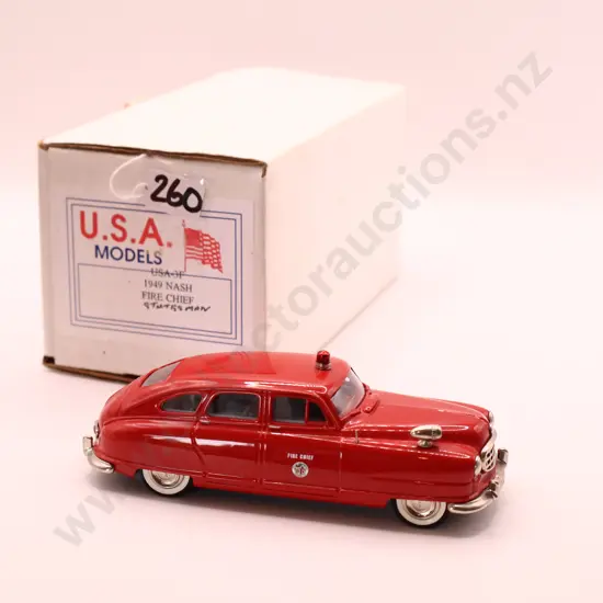 1/43  USA Models  1949 Nash Statesman  Fire Chief 