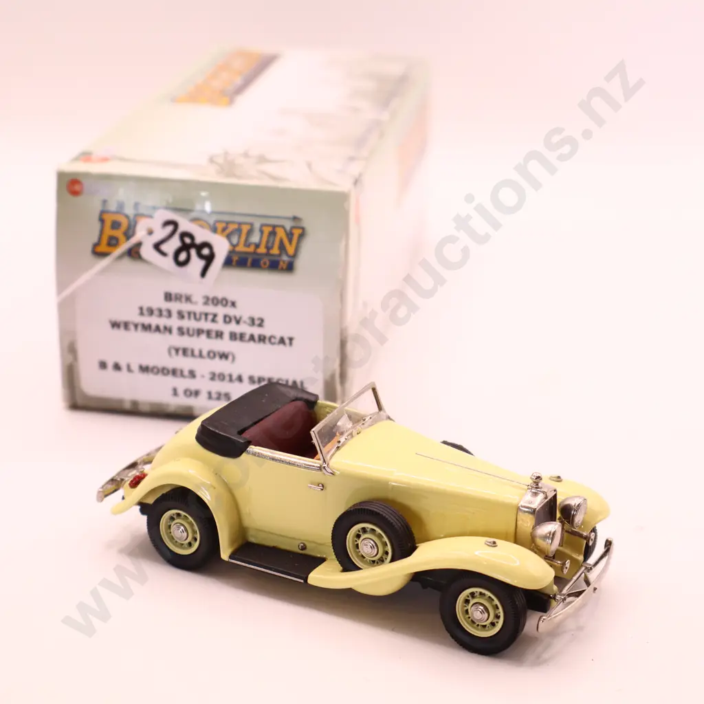 1/43 Brooklin Models  Stutz  DV 32 Weyman Super Bearcat  1933 Image 1++