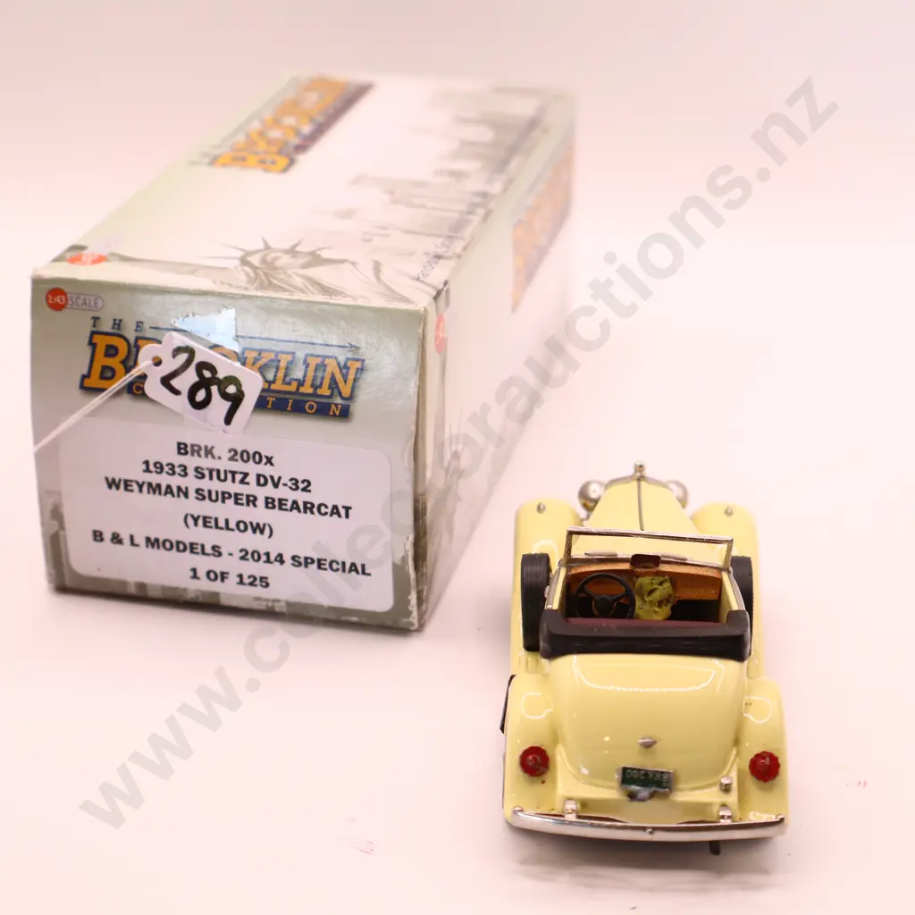 1/43 Brooklin Models  Stutz  DV 32 Weyman Super Bearcat  1933 Image 1++