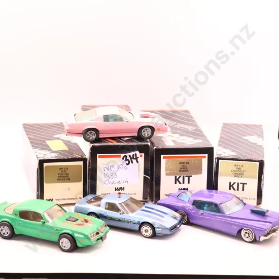 Western Models assorted  x 4 Boxed Cars