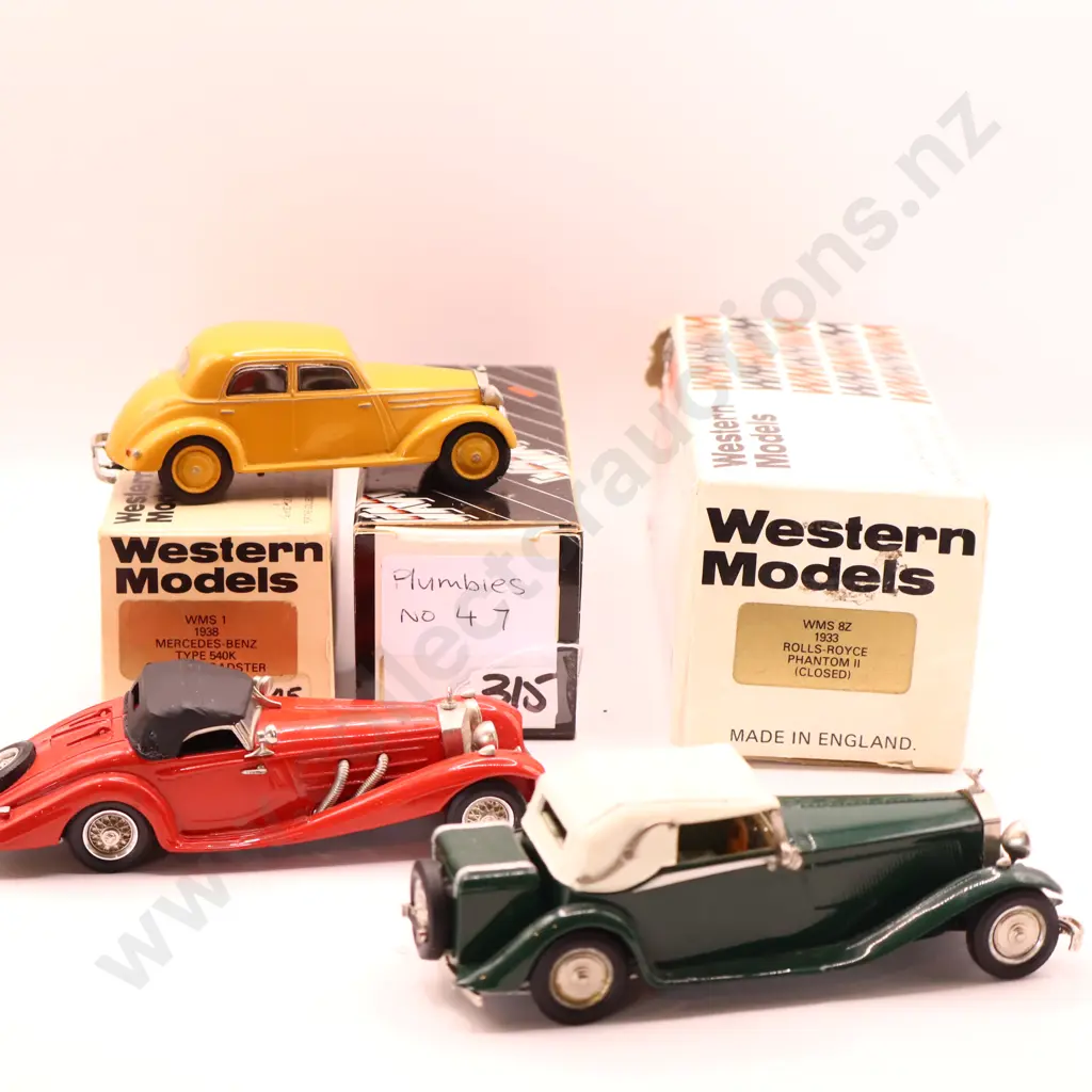 Western Models Assorted x 3 Boxed cars  Image 1++