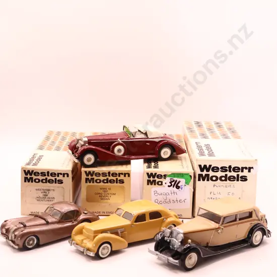 Western Models Assorted x 4 Boxed cars 