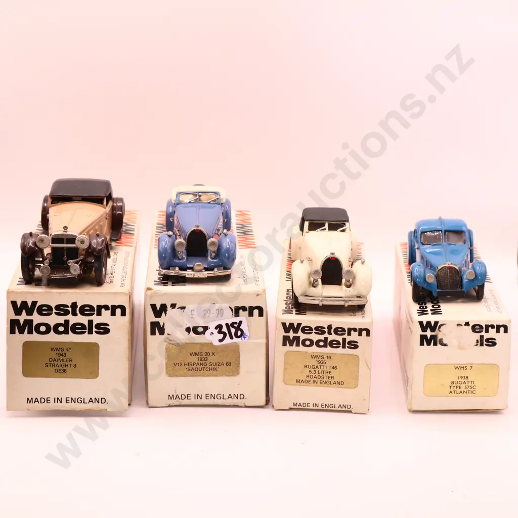 Western Models  Assorted boxed cars x 4  Image 1++