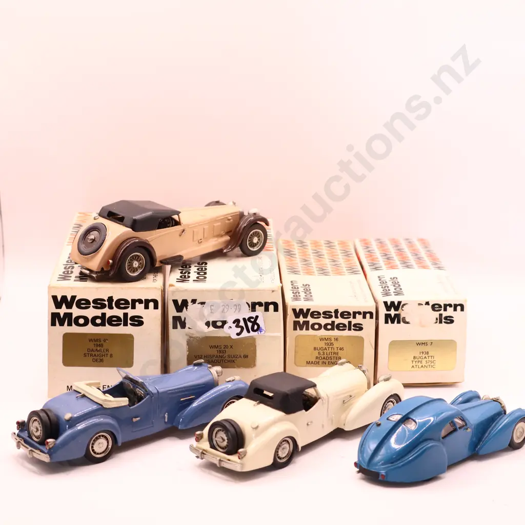 Western Models  Assorted boxed cars x 4  Image 1++