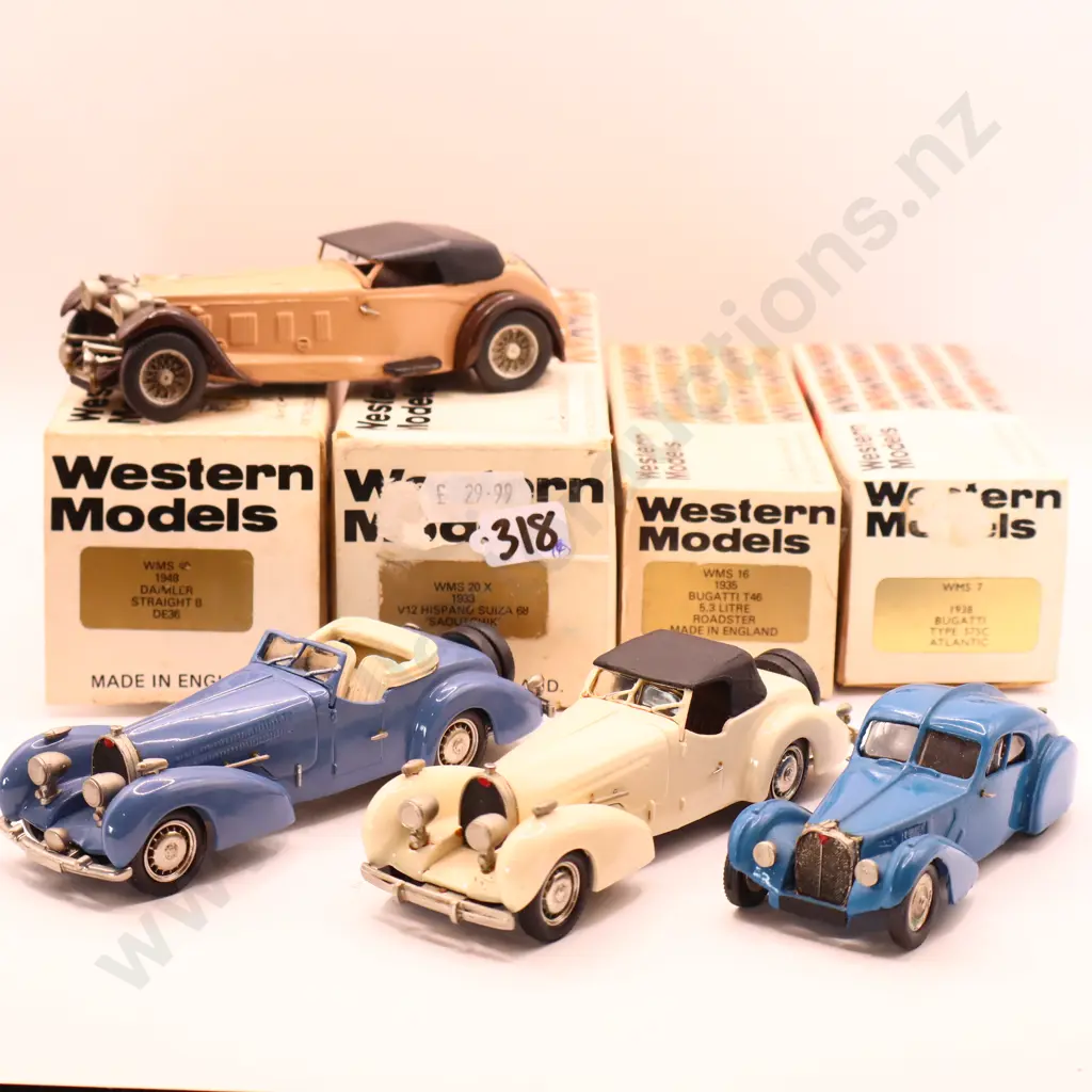 Western Models  Assorted boxed cars x 4  Image 1++