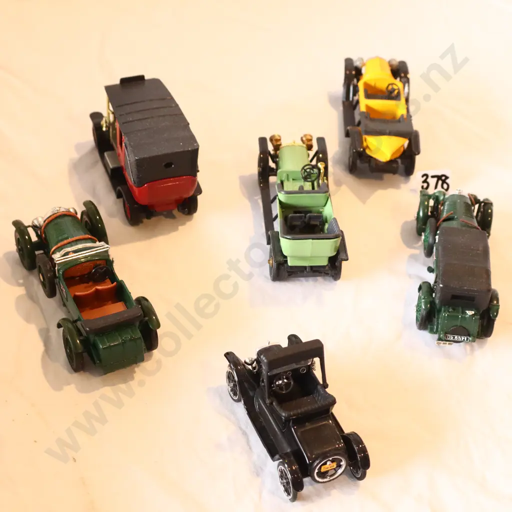 Assorted Loose Brass Era Cars x 6 Image 1++