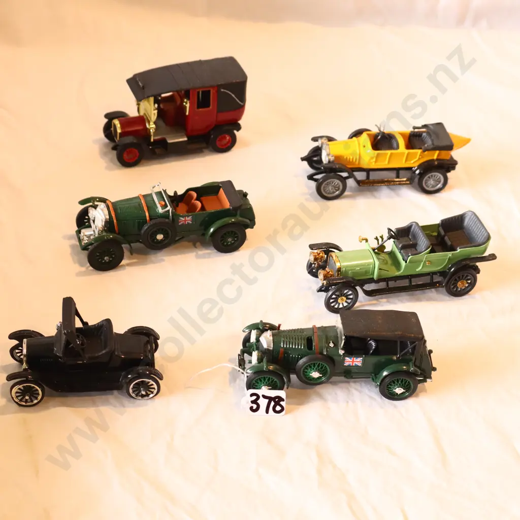 Assorted Loose Brass Era Cars x 6 Image 1++