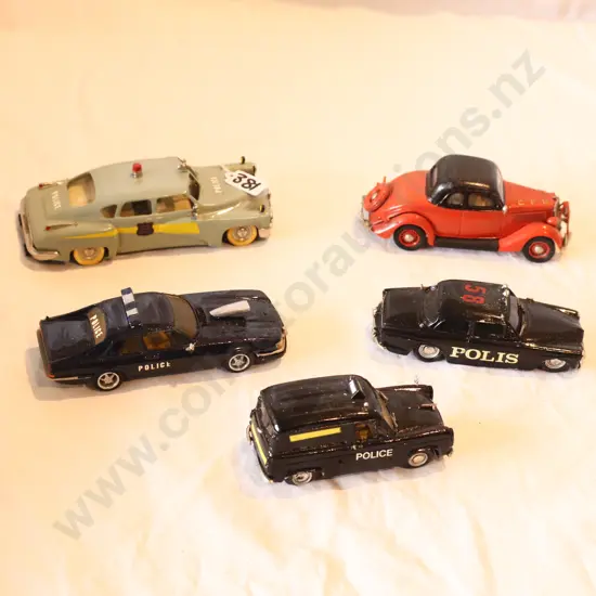 Assorted Loose Police Cars x 5