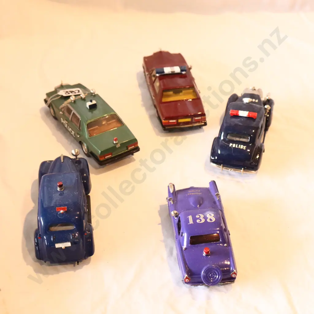 Assorted Loose Police Cars x 5 Image 1++