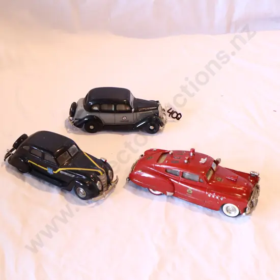 Assorted Loose Police Cars x 3