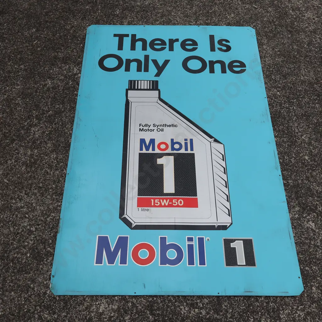 Mobil 1 Motor Oil Advertising Sign Image 1++