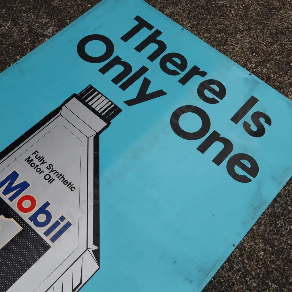 Mobil 1 Motor Oil Advertising Sign Image 1++