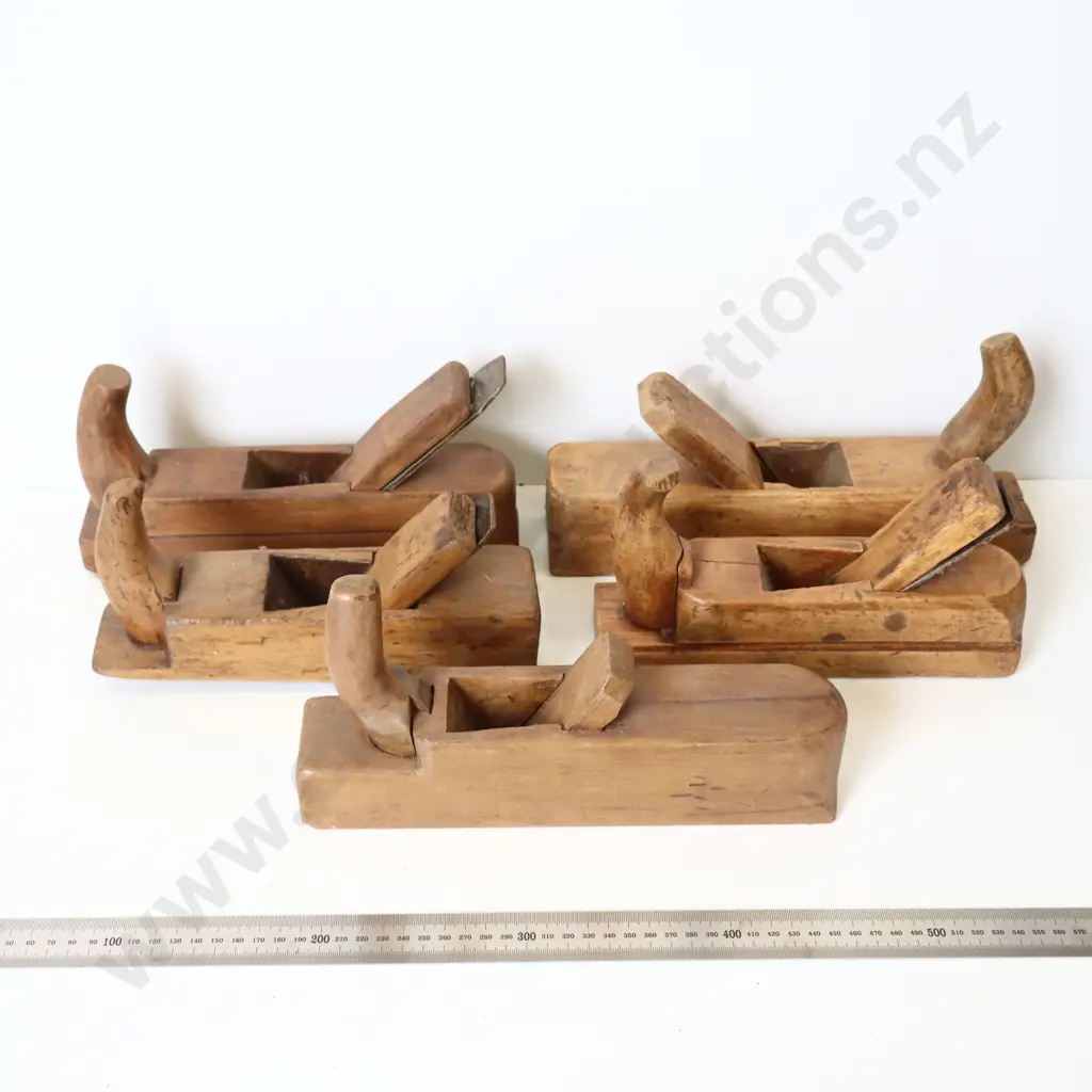 Collection of Vintage Wooden Hand Planes (Qty) Image 1++