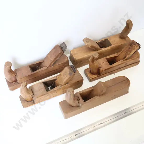 Collection of Vintage Wooden Hand Planes (Qty)