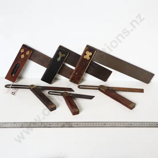 Vintage Woodworking Squares & Sliding Bevels