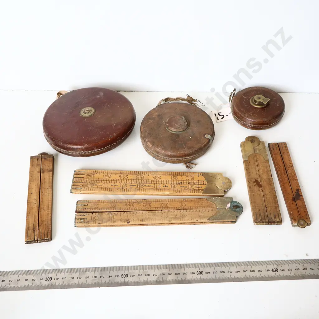 Vintage Measuring Tools – Tape Measures & Folding Rules Image 1++