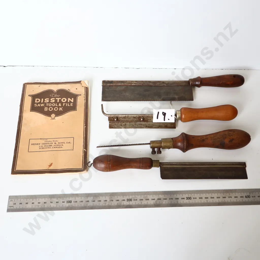 Vintage Disston Saw, Tool & File Book with Tools Image 1++