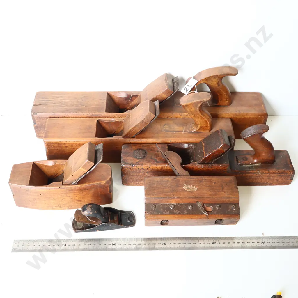 Large Collection of Wooden Hand Planes (Qty) Image 1++