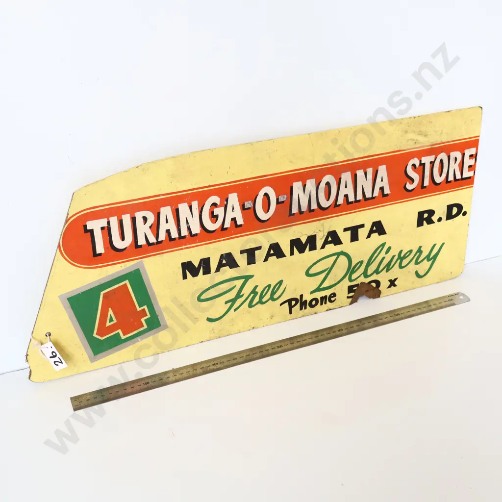 Turanga-O-Moana 4 Square Store Advertising Sign Image 1++