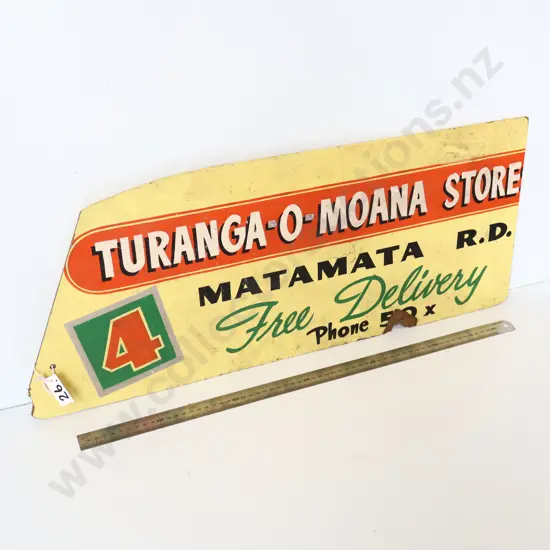 Turanga-O-Moana 4 Square Store Advertising Sign