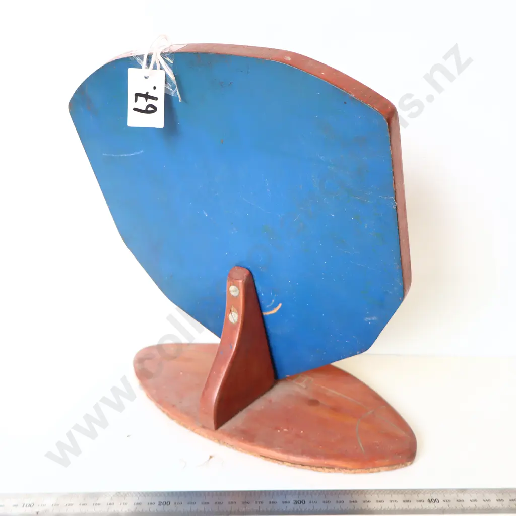 Hand Carved Rugby League Tuhou Trophy Shield Image 1++