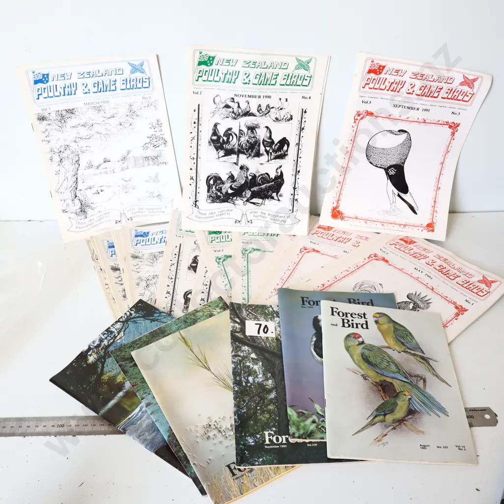 New Zealand Poultry & Game Birds Magazines & Forest & Bird Collection Image 1++
