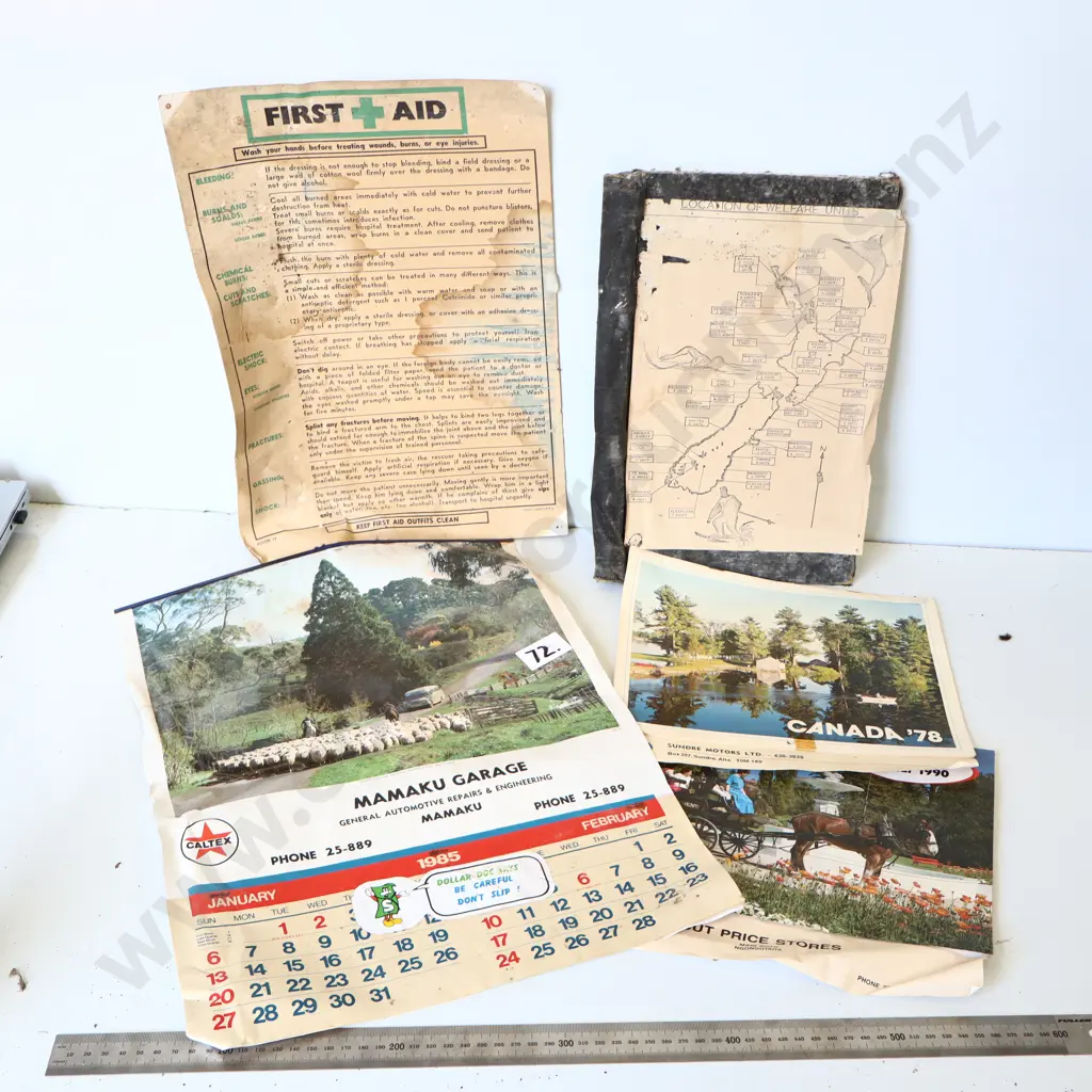Vintage Posters, Maps & Ephemera Collection Image 1++