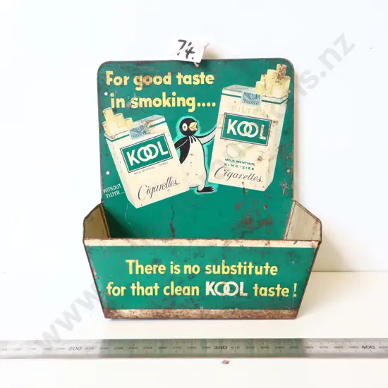 KOOL Cigarettes Tin Advertising Display Rack