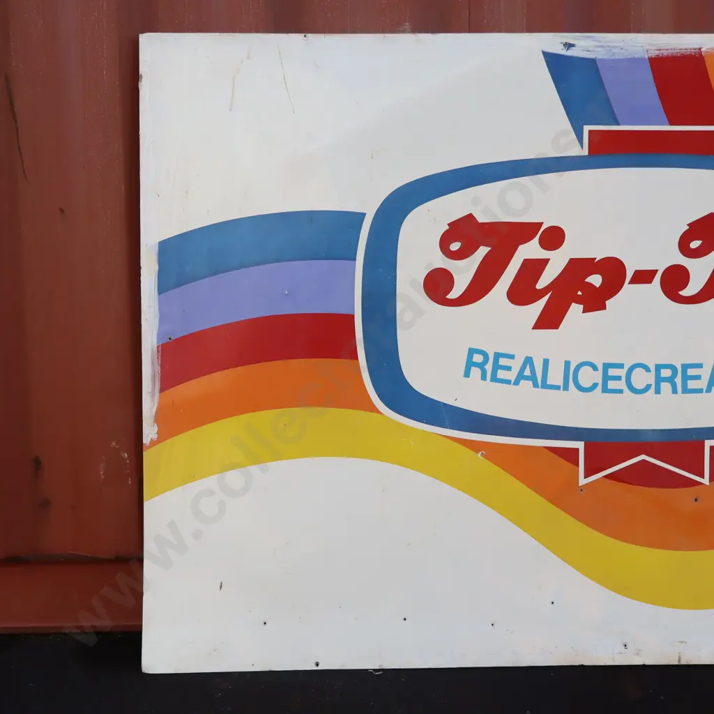 Tip Top Ice Cream Tin Sign Image 1++