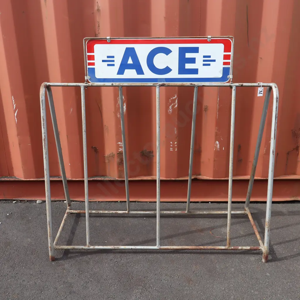 ACE Tyres Rack With Double Sided Sign Image 1++