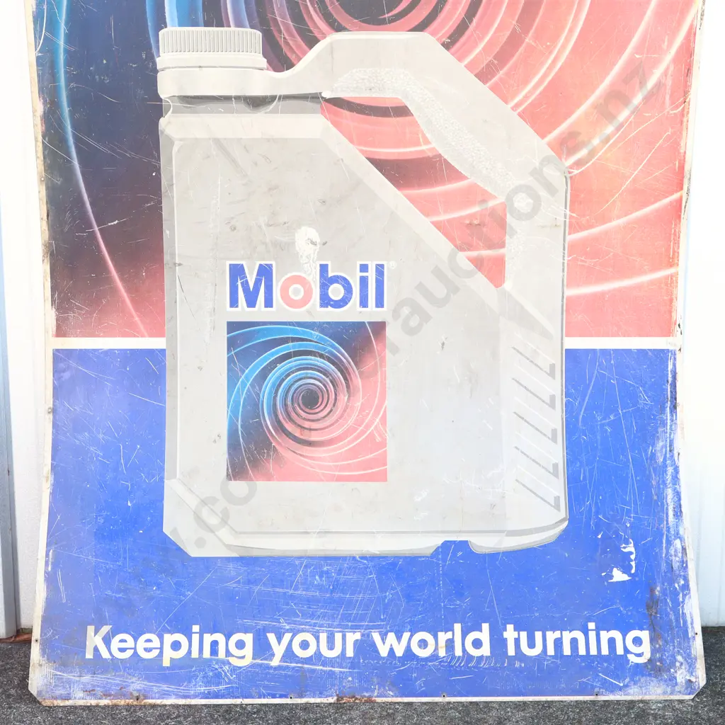 Mobil Engine Protect Tin Sign Image 1++