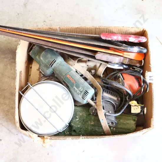 Mixed Box Workshop Tools Saws Ect