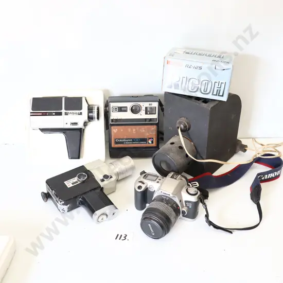 Mixed Vintage Cameras & Accessories incl. Canon EOS 500N