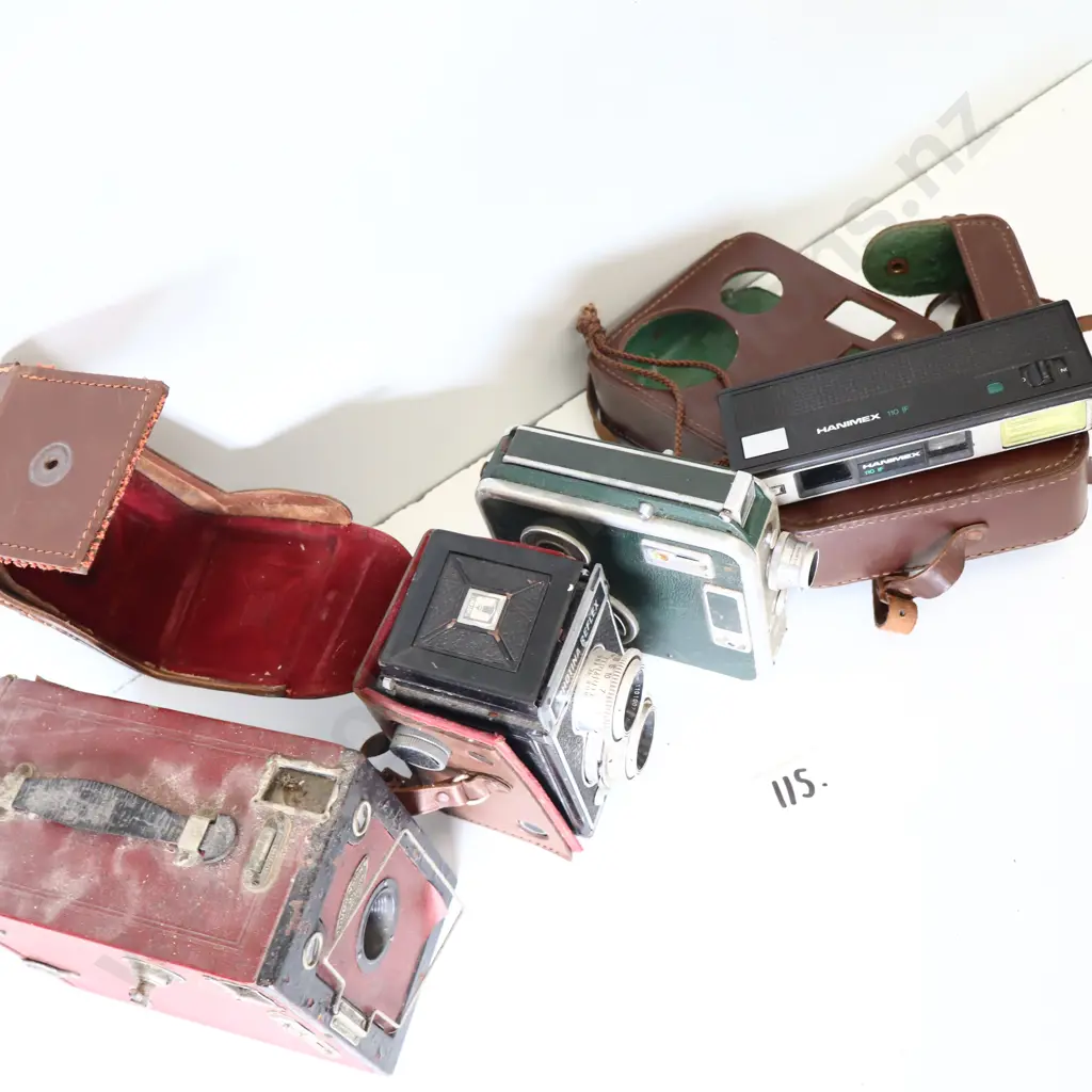 Vintage Camera Collection incl. Photina Reflex & Box Camera Image 1++
