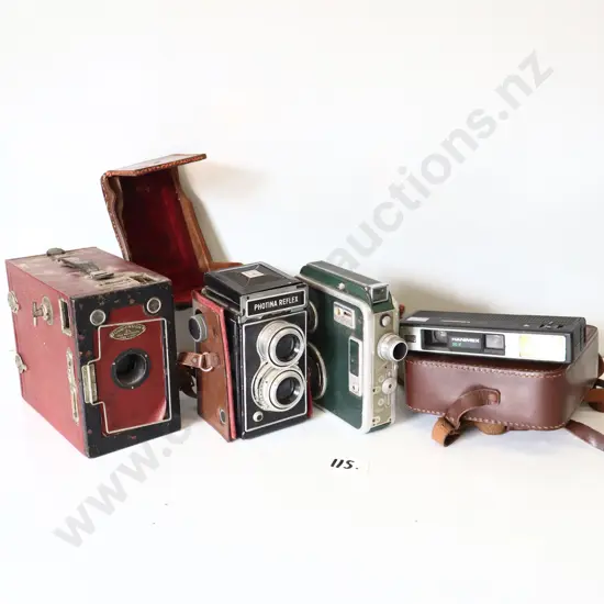 Vintage Camera Collection incl. Photina Reflex & Box Camera