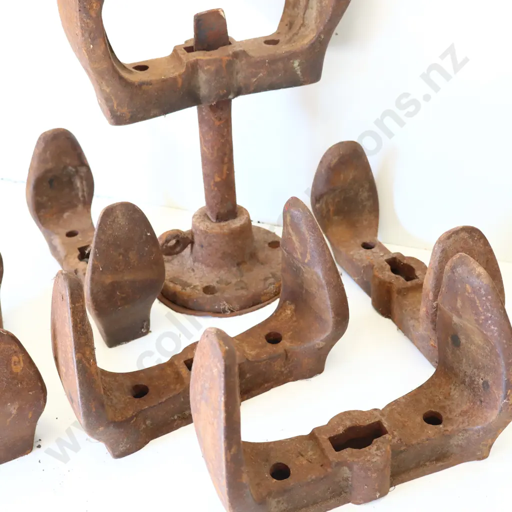Vintage Steel Shoe Lasts With Stand Image 1++