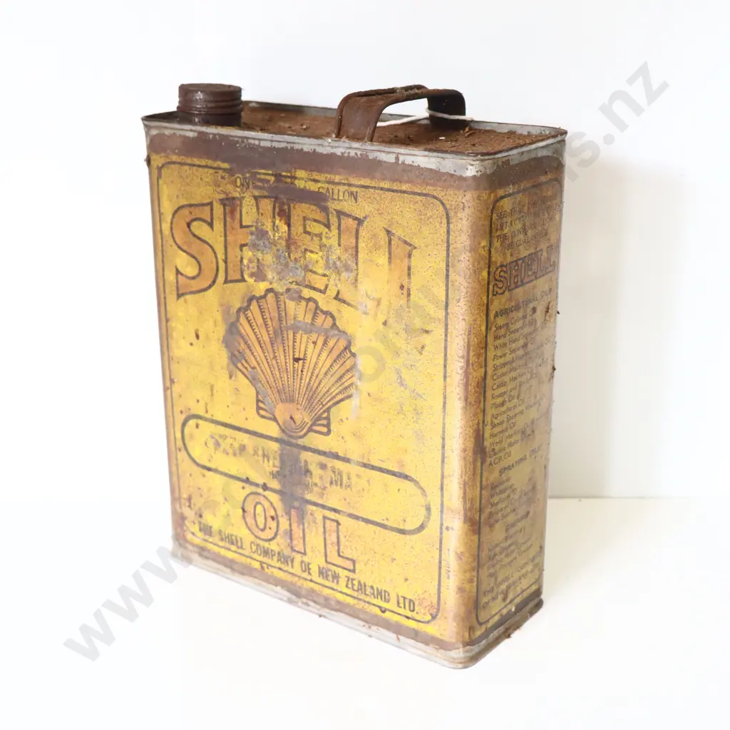 Shell One Imperial Gallon Oil Tin Image 1++