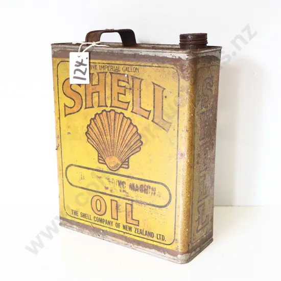 Shell One Imperial Gallon Oil Tin