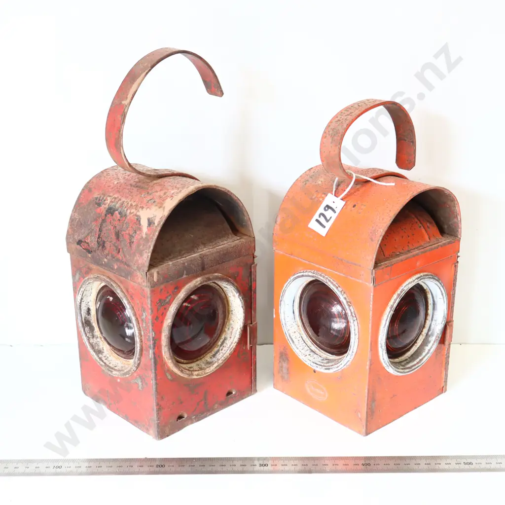 Pair of Vintage Railway/Signal Lamps Image 1++