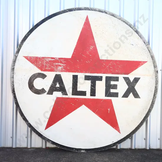 LARGE Caltex Double-Sided Advertising Sign