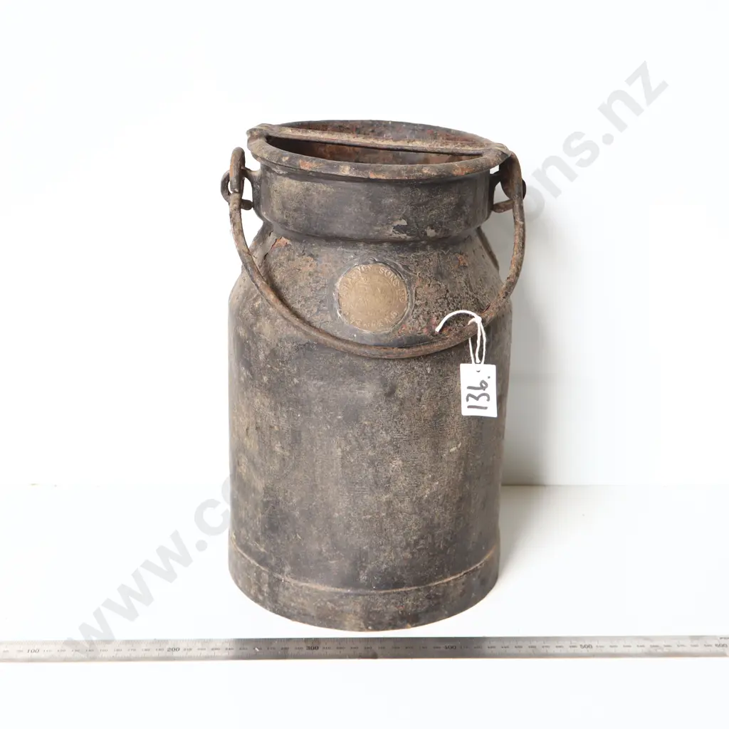 Vintage Metal Milk Churn Image 1++