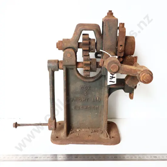 Antique Cast Iron Leather Splitting/Skiving Machine 