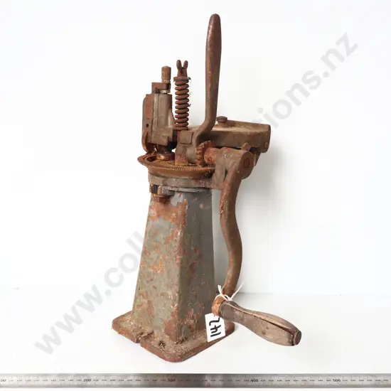 Antique Cast Iron Bottle Capping Machine