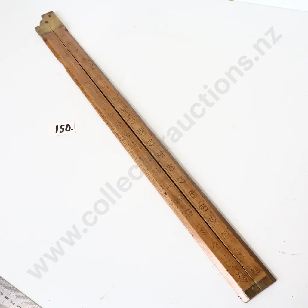 Large Vintage Carpenters Folding Square / Measuring Rule Image 1++