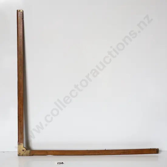 Large Vintage Carpenters Folding Square / Measuring Rule