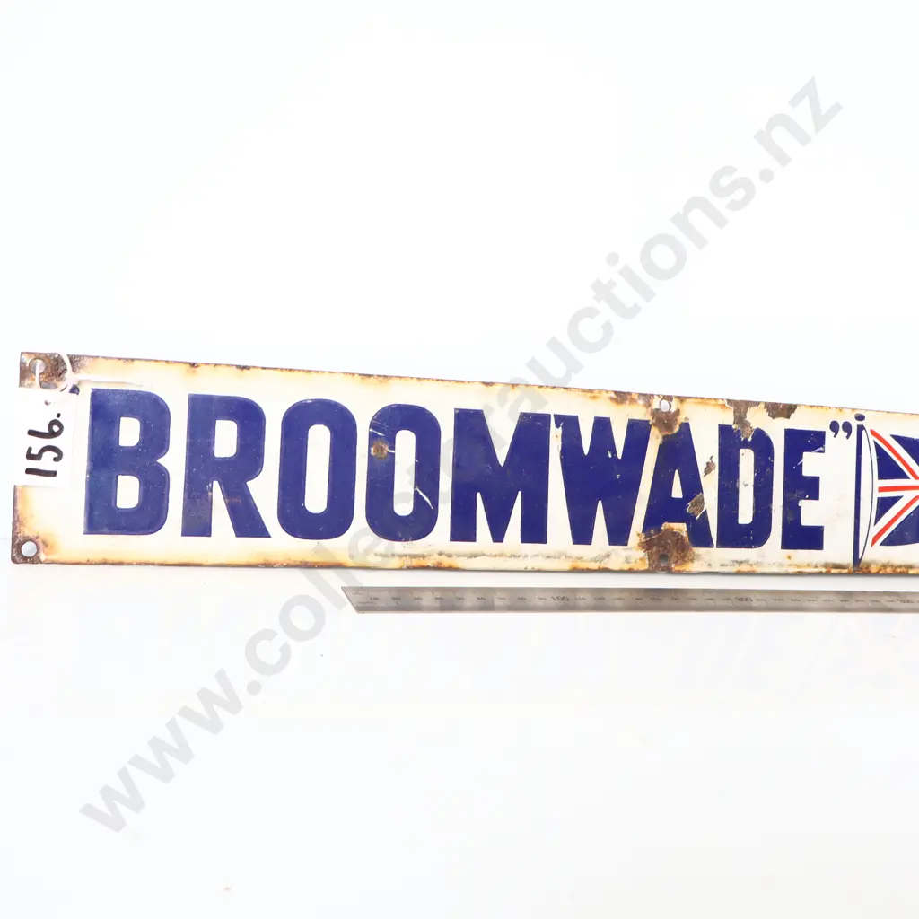 Broomwade British Made Enamel Sign Image 1++